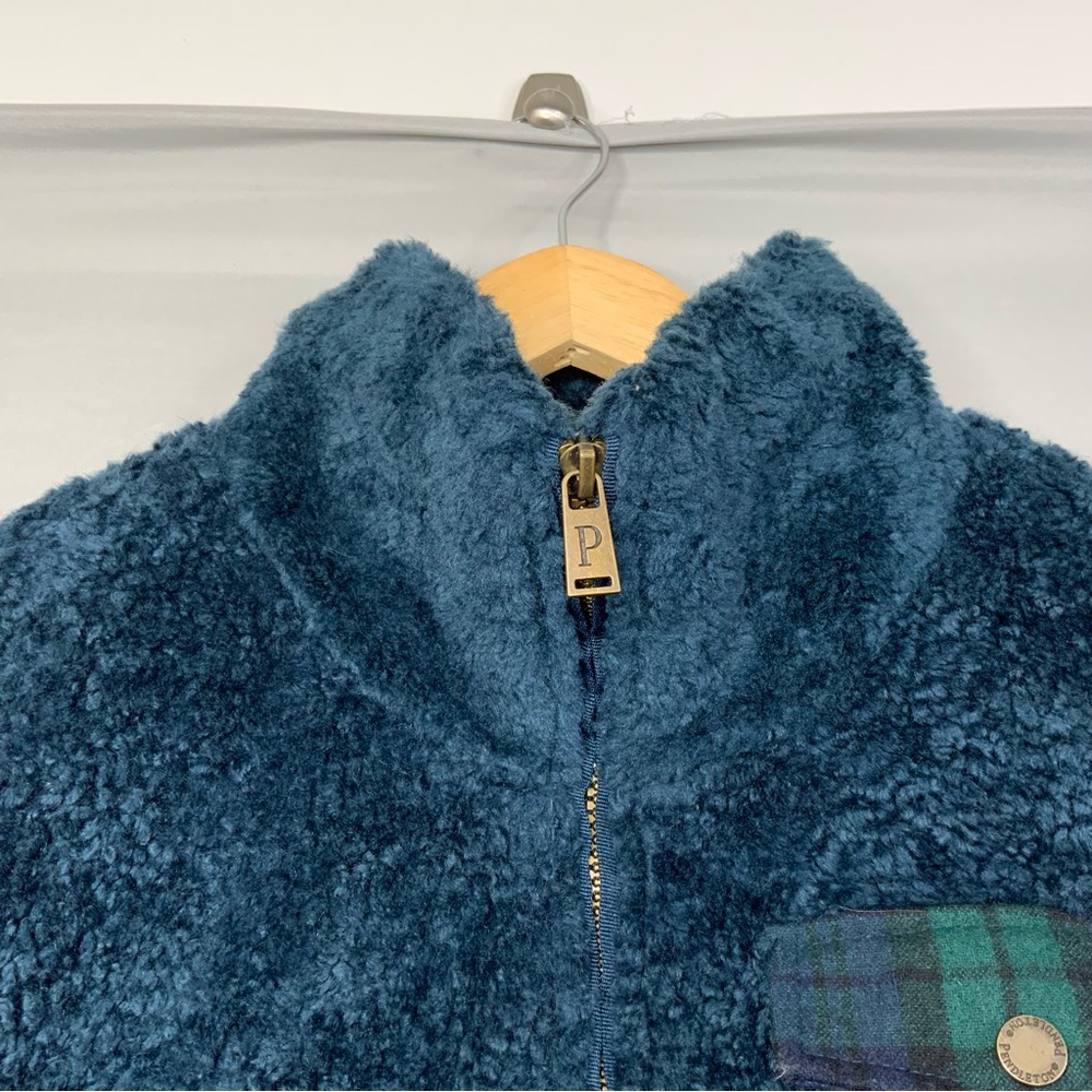 Pendleton Full Zip Fleece Blue/Green Jacket. Women’s S I’ve Medium. - Picture 7 of 7